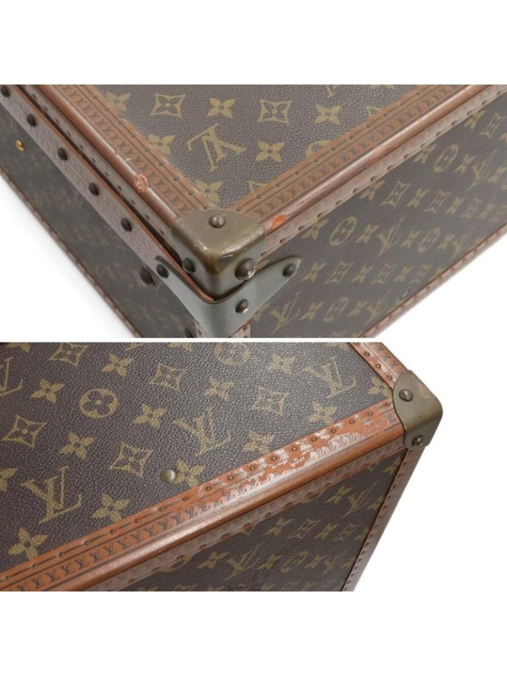 Louis Vuitton Monogram Alzer 65 Trunk Case Bag Brown - Picture 9 of 10